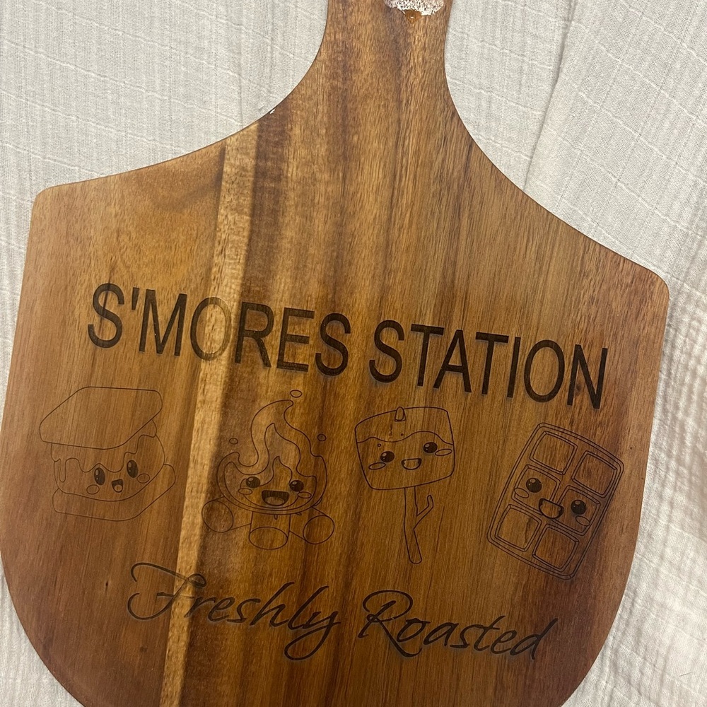 Wooden S'mores Station Board